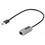 StarTech.com Adattatore USB Ethernet, Convertitore USB 3.0 a Ethernet 10/100/1000 Gigabit per Laptop, Cavo integrat (USB31000S2)