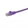 StarTech.com Cavo di rete Cat 6 - Cavo Patch Ethernet Gigabit viola da 2m antigroviglio (N6PATC2MPL)