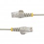 StarTech.com Cavo di Rete Ethernet Snagless CAT6 da 2m - Cavo Patch antigroviglio slim RJ45 - Grigio (N6PAT200CMGRS)