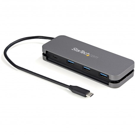 StarTech.com HB30CM3A1CB hub di interfaccia USB 3.2 Gen 1 (3.1 Gen 1) Type-C 5000 Mbit/s Nero, Grigio (HB30CM3A1CB)