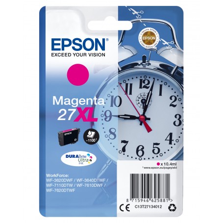 Epson Alarm clock Cartuccia Sveglia Magenta Inchiostri DURABrite Ultra 27XL (C13T27134012)