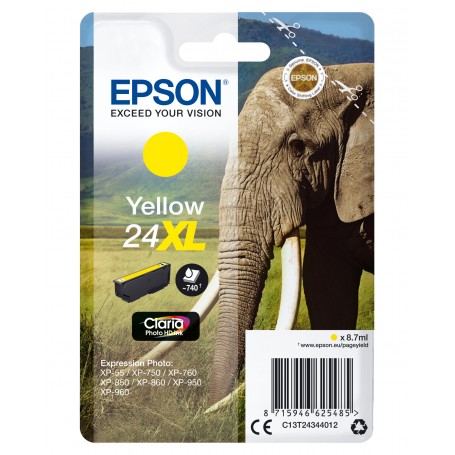 Epson Elephant Cartuccia Giallo XL (C13T24344012)