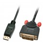 Lindy 41489 cavo e adattatore video 0,5 m DisplayPort DVI-D Nero (41489)