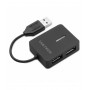 Vultech HU-04USB2 hub di interfaccia USB 2.0 480 Mbit/s Nero (HU-04USB2)