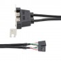 StarTech.com Adattatore piastra slot basso profilo 2 porte USB A femmina (USBPLATELP)