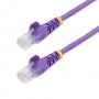 StarTech.com Cavo di Rete da 7m Viola Cat5e Ethernet RJ45 Antigroviglio (45PAT7MPL)