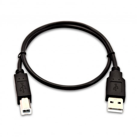 V7 0,5 m (1,6 piedi) USB A (maschio) a USB B (maschio), nero (V7USB2AB-50C-1E)