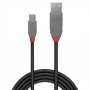 Lindy 36722 cavo USB 1 m USB 2.0 USB A Mini-USB B Nero, Grigio (36722) (36722-LND)