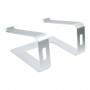 StarTech.com Supporto per PC Portatile da Scrivania in Alluminio/Argento supporta fino a 5 kg, Rialzo Ergo (LAPTOP-STAND-SILVER)
