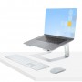 StarTech.com Supporto per PC Portatile da Scrivania in Alluminio/Argento supporta fino a 5 kg, Rialzo Ergo (LAPTOP-STAND-SILVER)