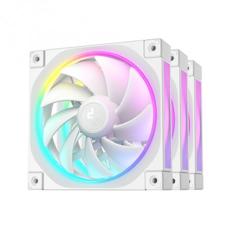 DeepCool FL12 WH-3 in 1 Case per computer Ventilatore 12 cm Bianco 3 pz