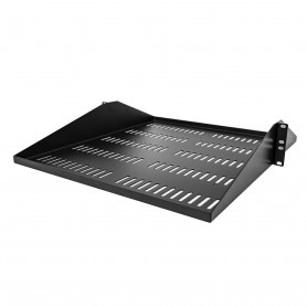 StarTech.com Mensola Rack 19" 2U - Ripiano Ventilato per Armadio Rack 19 pollici a Sbalzo per Dispositivi (SHELF-2U-20-CENTER-V)