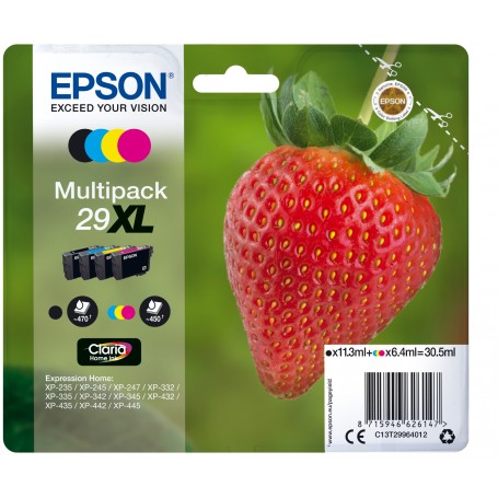 Epson Strawberry Multipack Fragole 4 colori Inchiostri Claria Home 29XL (C13T29964012)