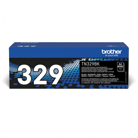 Brother TN-329BK cartuccia toner 1 pz Originale Nero (TN329BK)