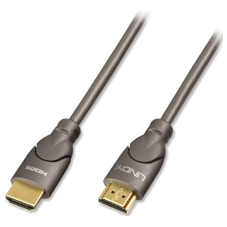 Lindy 5m Gold HDMI Cable cavo HDMI HDMI tipo A (Standard) Nero