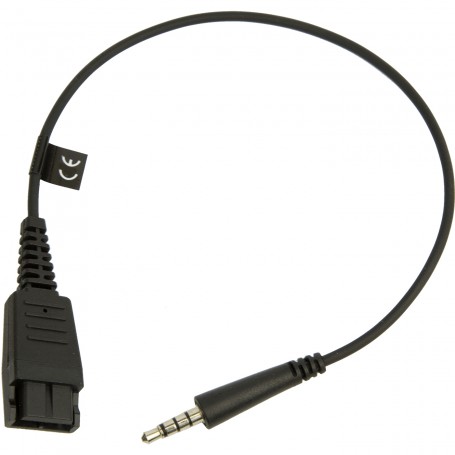 Jabra 8800-00-99 adattatore per inversione del genere dei cavi Quick Disconnect (QD) 3,5 mm Nero (8800-00-99)