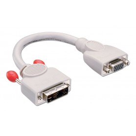 Lindy 41222 cavo e adattatore video 0,2 m DVI-A VGA (D-Sub) Grigio (41222-LND)