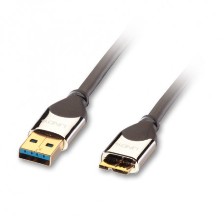 Lindy 41617 cavo USB 0,5 m USB 3.2 Gen 1 (3.1 Gen 1) USB A Micro-USB B Nero (41617)