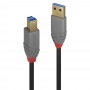 Lindy 36742 cavo USB 2 m USB 3.2 Gen 1 (3.1 Gen 1) USB A USB B Nero, Grigio (36742)