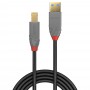 Lindy 36742 cavo USB 2 m USB 3.2 Gen 1 (3.1 Gen 1) USB A USB B Nero, Grigio (36742)