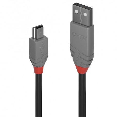 Lindy 36725 cavo USB 5 m USB 2.0 USB A Mini-USB B Nero (36725)