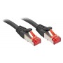 Lindy RJ-45 Cat6 S/FTP 0.5 m cavo di rete Nero 0,5 m S/FTP (S-STP) (47776)