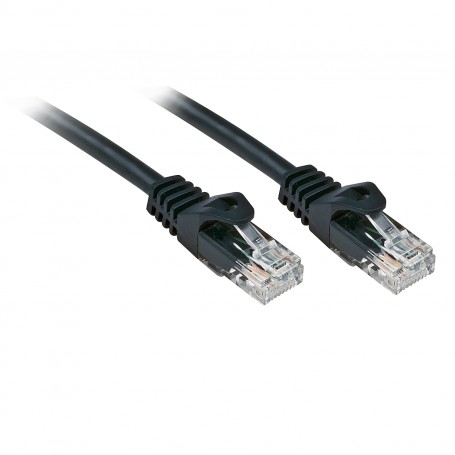 Lindy RJ-45/RJ-45 Cat.6 0.5m cavo di rete Nero 0,5 m Cat6 U/UTP (UTP) (48191)