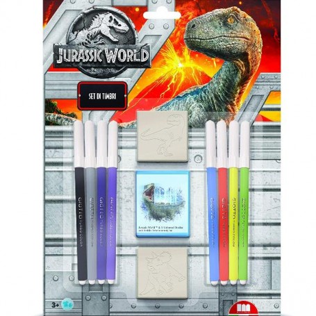 BLISTER 2 TIMBRI - JURASSIC WORLD