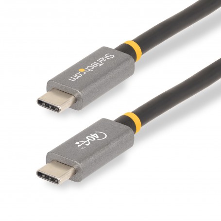 StarTech.com Cavo USB4 da 1 m, Cavo USB Type-C Certificato USB-IF, 40 Gbps, cavo di ricarica e trasferimento dati USB-C, 100W Po