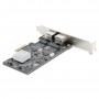 StarTech.com Scheda di rete 2.5 Gigabit a 2 porte - Scheda Ethernet PCIe da 2,5 Gbps NBASE-T, Intel I225-V, Scheda di rete per P