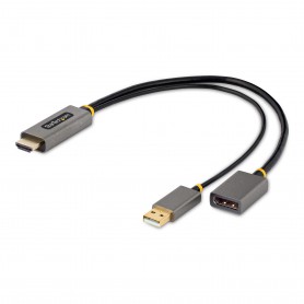 StarTech.com Cavo adattatore da HDMI a DisplayPort da 30 cm - Convertitore attivo da HDMI 2.0 a DP 1.2 da 4K 60Hz, HDR - Adattat