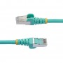 StarTech.com Cavo Ethernet CAT 6a - 3m - Acqua - Cavo di rete LAN Low Smoke Zero Halogen (LSZH) - 10GbE 500MHz 100W PoE++ - Filo