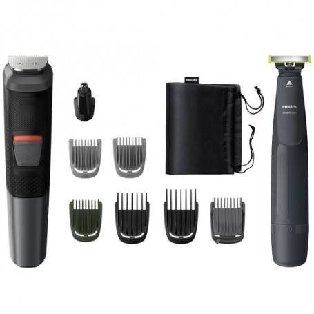 Philips MULTIGROOM Series 5000 9 accessori 10 in 1, Barba, capelli e corpo