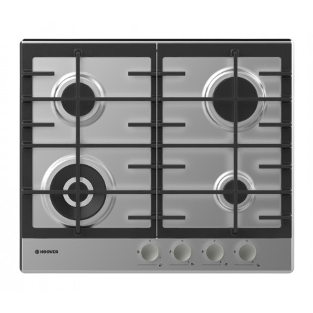 Hoover H-HOB 300 GAS HHG6BF4MX Acciaio inossidabile Da incasso 60 cm 4 Fornello(i)