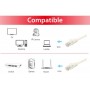 Equip 603003 cavo di rete Bianco 2 m Cat6a U/UTP (UTP)