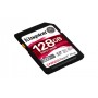 Kingston Technology 128GB Canvas React Plus SDXC UHS-II 300R/260W U3 V90 for Full HD/4K/8K