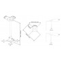 Multibrackets 0735 supporto per proiettore Soffitto Bianco