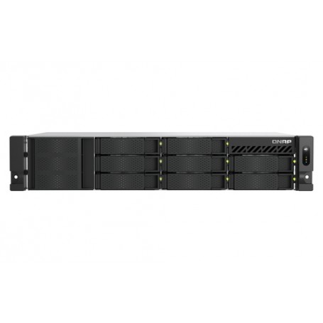 QNAP TS-855EU-RP NAS Armadio (2U) Intel Atom® C5125 8 GB DDR4 0 TB QuTS hero Nero