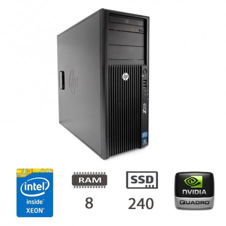 HP Z420 TOWER - E5-1620/8/SSD240/FX370/W10PMAR/2Y