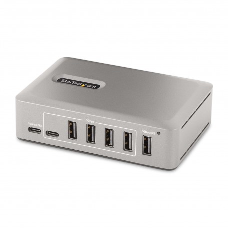 StarTech.com Hub USB-C 3.0 a 10 Porte - 8x USB-A + 2x USB-C - Autoalimentato con Alimentatore da 65W - Hub USB 3.1 10Gbps - Mult