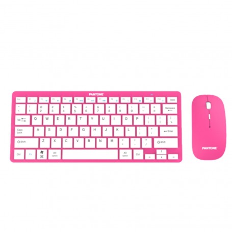 TASTIERA CON MOUSE PINK