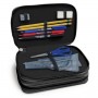 3 ZIP PENCIL CASE ORANGE