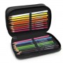 3 ZIP PENCIL CASE ORANGE
