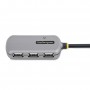 StarTech.com Cavo di Prolunga USB 2.0 da 24m con Hub di Estensione a 4 Porte USB-A, Cavo ripetitore USB attivo, Cavo Prolunga al