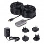 StarTech.com Cavo di Prolunga USB 2.0 da 24m con Hub di Estensione a 4 Porte USB-A, Cavo ripetitore USB attivo, Cavo Prolunga al