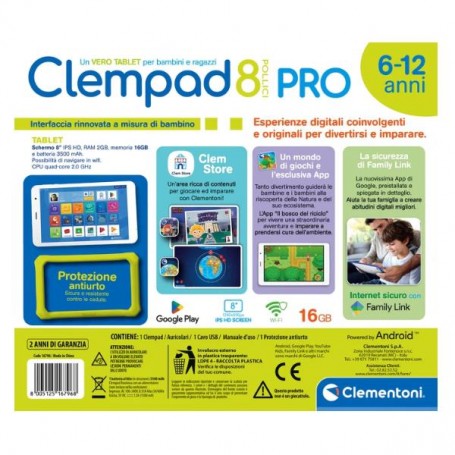 CLEMPAD PRO® 8" 6-12 ANNI