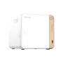 QNAP TS-462-4G server NAS e di archiviazione Tower Intel® Celeron® N4505 2 GB DDR4 0 TB QNAP QTS Bianco