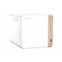 QNAP TS-462-4G server NAS e di archiviazione Tower Intel® Celeron® N4505 2 GB DDR4 0 TB QNAP QTS Bianco