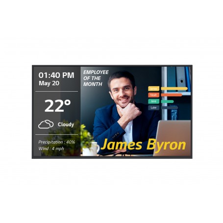 LG 65UM3DG-B visualizzatore di messaggi Pannello piatto per segnaletica digitale 165,1 cm (65") IPS 350 cd/m² 4K Ultra HD Nero 