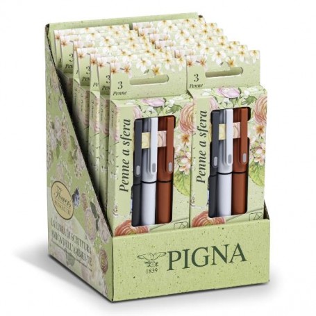 BL3 PENNE FLOWERS-NERO/ROSSO/BLU